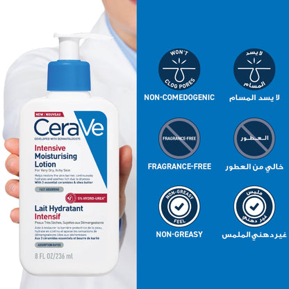 Cerave Intensive Moisturising Lotion for Very Dry, Itchy Skin 236ml