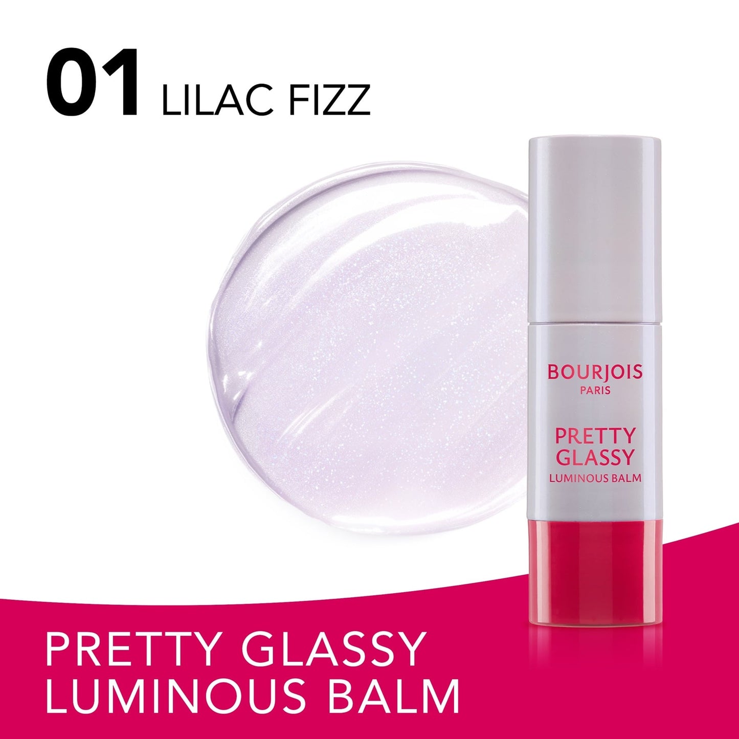 Bourjois Pretty Glassy Luminous Balm, Lilac Fizz 5g