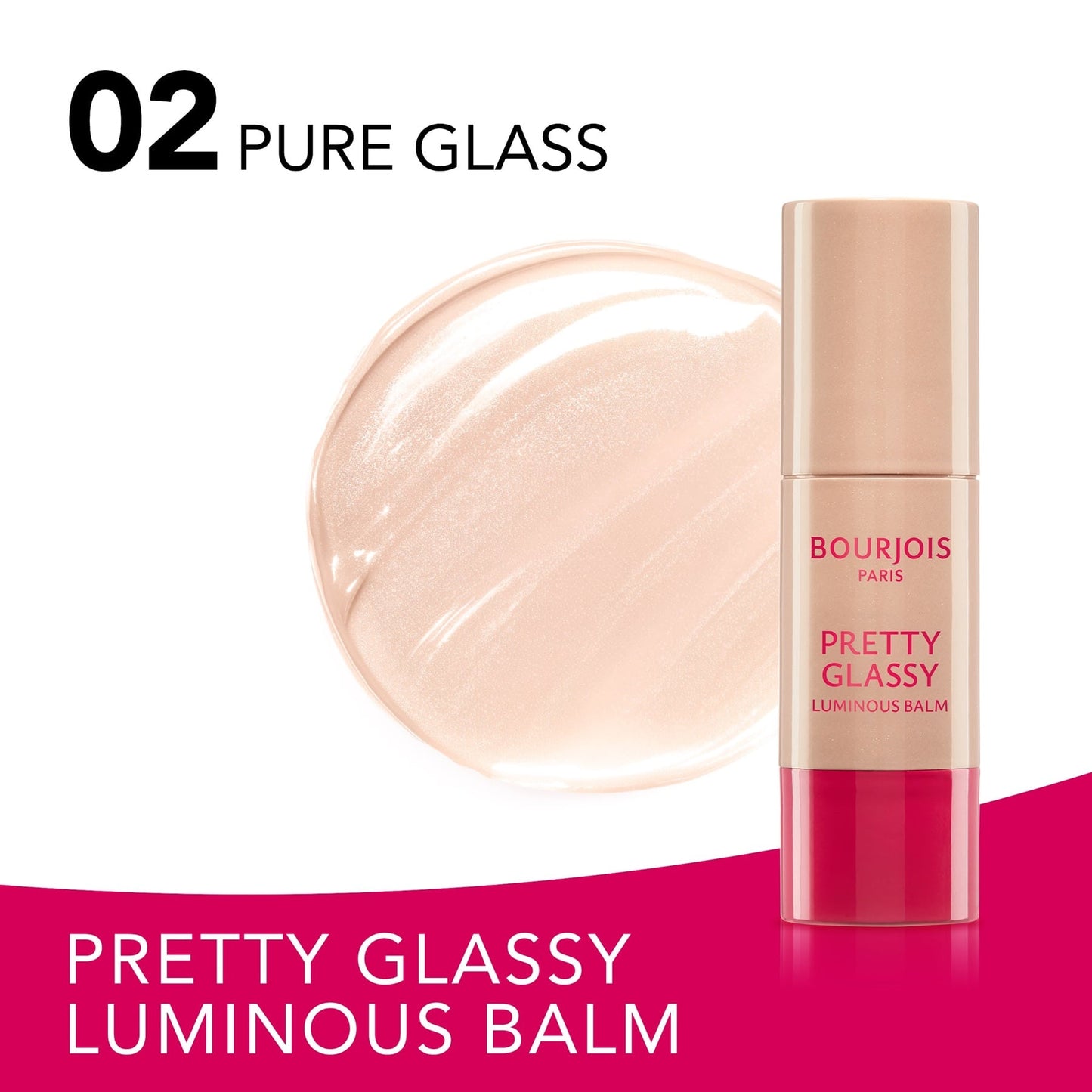 Bourjois Pretty Glassy Luminous Balm, Pure Glass 5g
