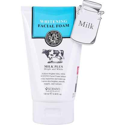 Scentio Beauty Buffet Milk Plus Bright & White Whitening Facial Foam - 100ml