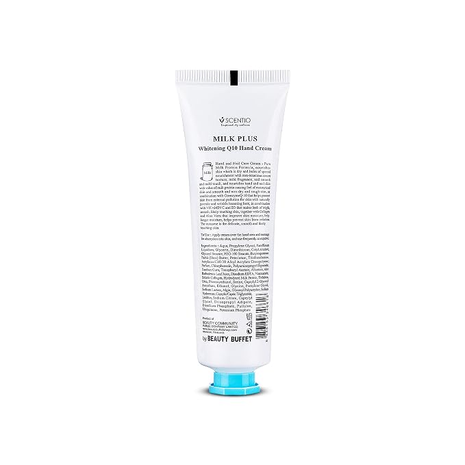 Scentio Milk Plus Organic Whitening Q10 Hand Cream 30ML