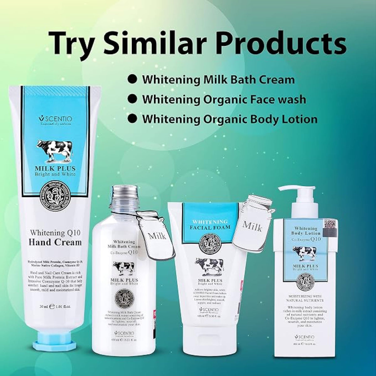 Scentio Milk Plus Organic Whitening Q10 Hand Cream 30ML