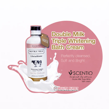 Scentio Triple Brightening Shower Cream With Double Milk - 350ml