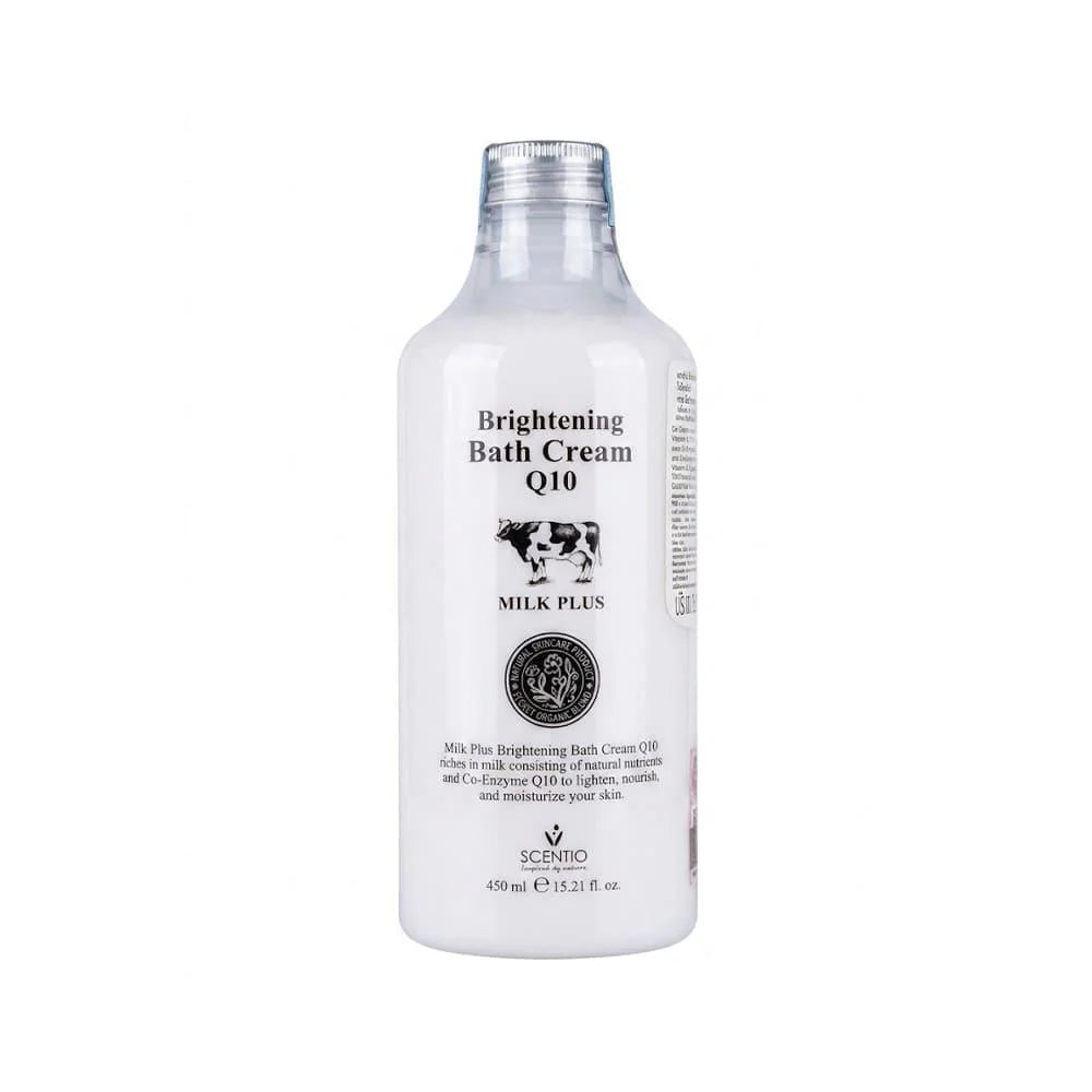 Scentio Q10 Skin Lightening Shower Cream Milk Plus - 450ml