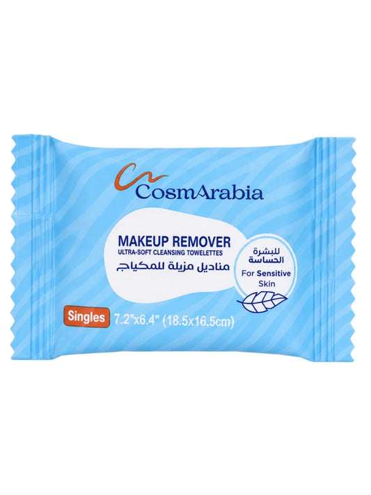 Cosmarabia Makeup Removing Wipes for Sensitive Skin - 20 Pieces