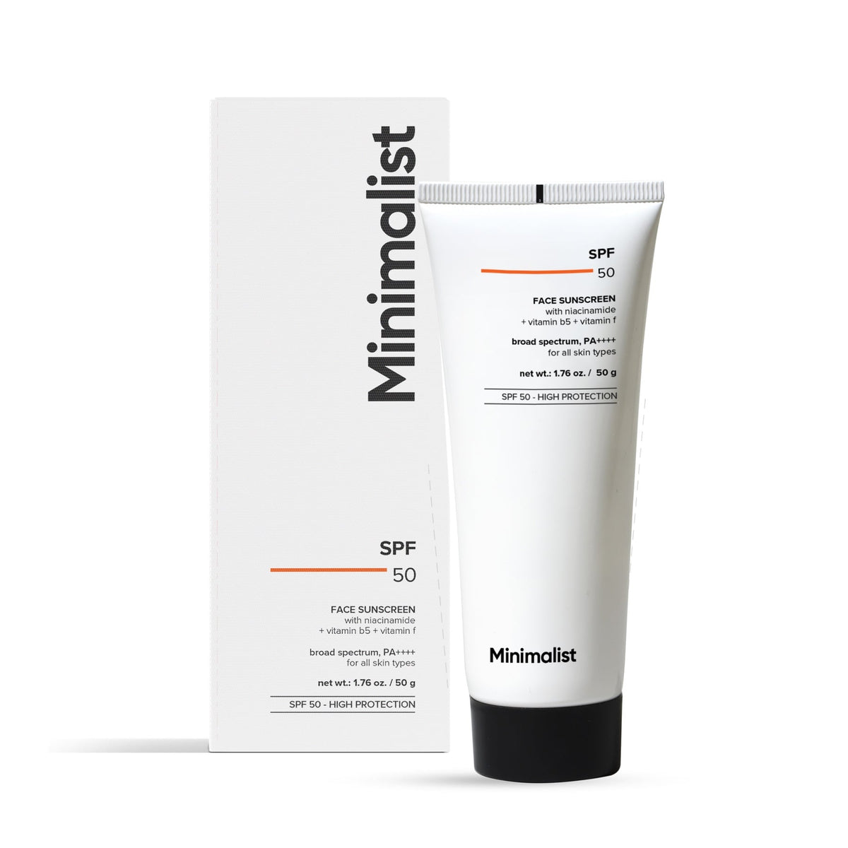 Minimalist SPF 50 Face Sunscreen