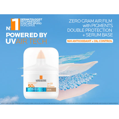 La Roche-posay Anthelios Uvair Daily Spf50+ Medium Complexion 50ml
