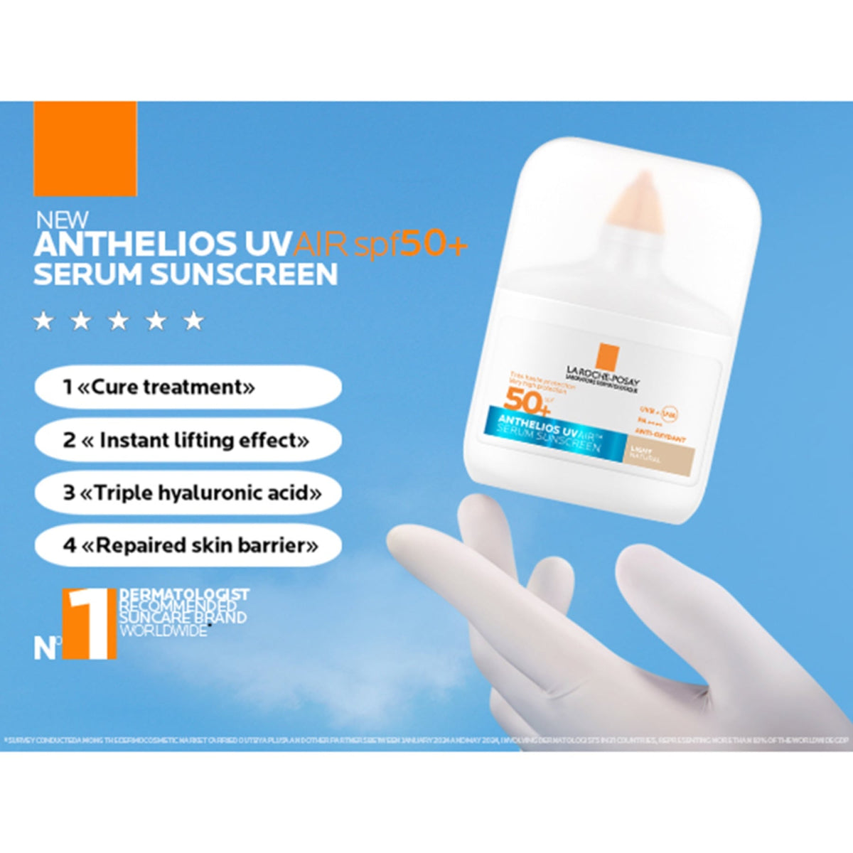 La Roche-posay Anthelios Uvair Daily Spf50+ Light Complexion 50ml