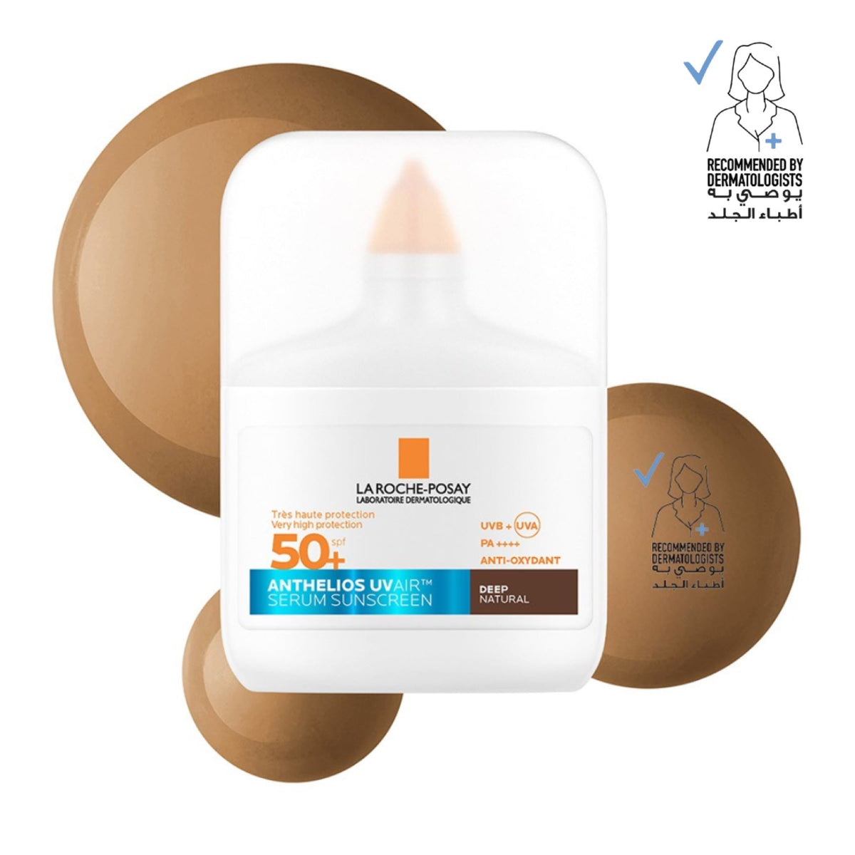 La Roche-posay Anthelios Uvair Daily Spf50+ Dark Complexion 50ml