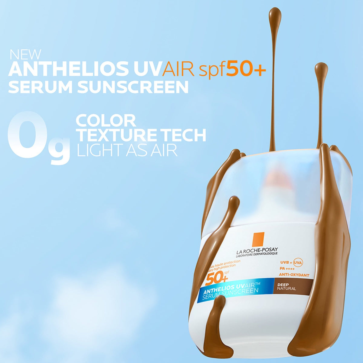 La Roche-posay Anthelios Uvair Daily Spf50+ Dark Complexion 50ml