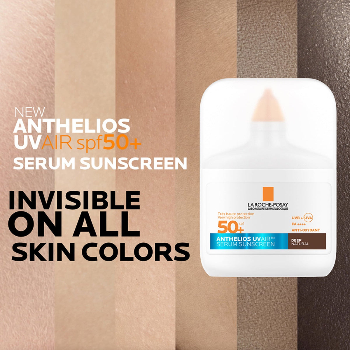 La Roche-posay Anthelios Uvair Daily Spf50+ Dark Complexion 50ml