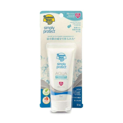 Banana Boat Simply Protect Aqua Long Wearing Sunscreen Lotion Spf50+ Pa++++, 50ml