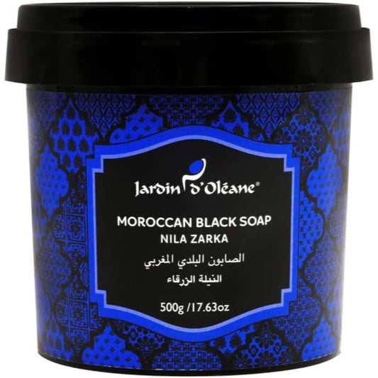 Jardin D'oleane Moroccan Black Soap With Nila Zarka 500g