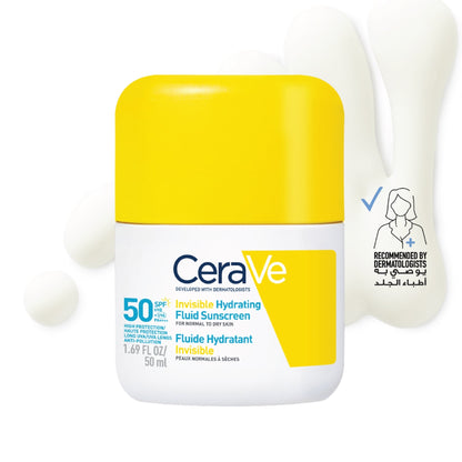 Cerave Invisible Hydrating Fluid Sunscreen Spf50 50ml