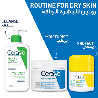 Cerave Invisible Hydrating Fluid Sunscreen Spf50 50ml