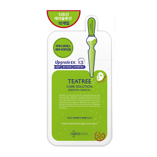 Care Solution Essential Sheet Mask Ex Tea Tree 10pcs 24ml