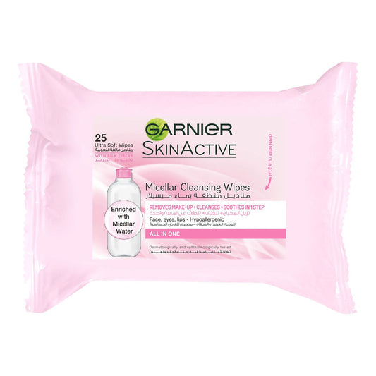 SkinActive Cleansing Micellar Wipes 25pcs