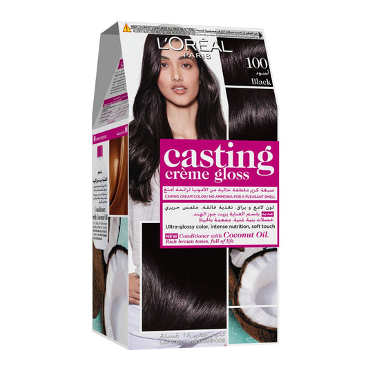 L'Oréal Paris Casting Cream Gloss 100 Black Licorice