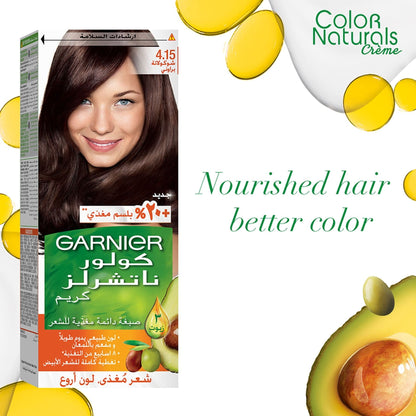 Garnier Colour Naturals Hair Colour 4.15 Brownie Chocolate