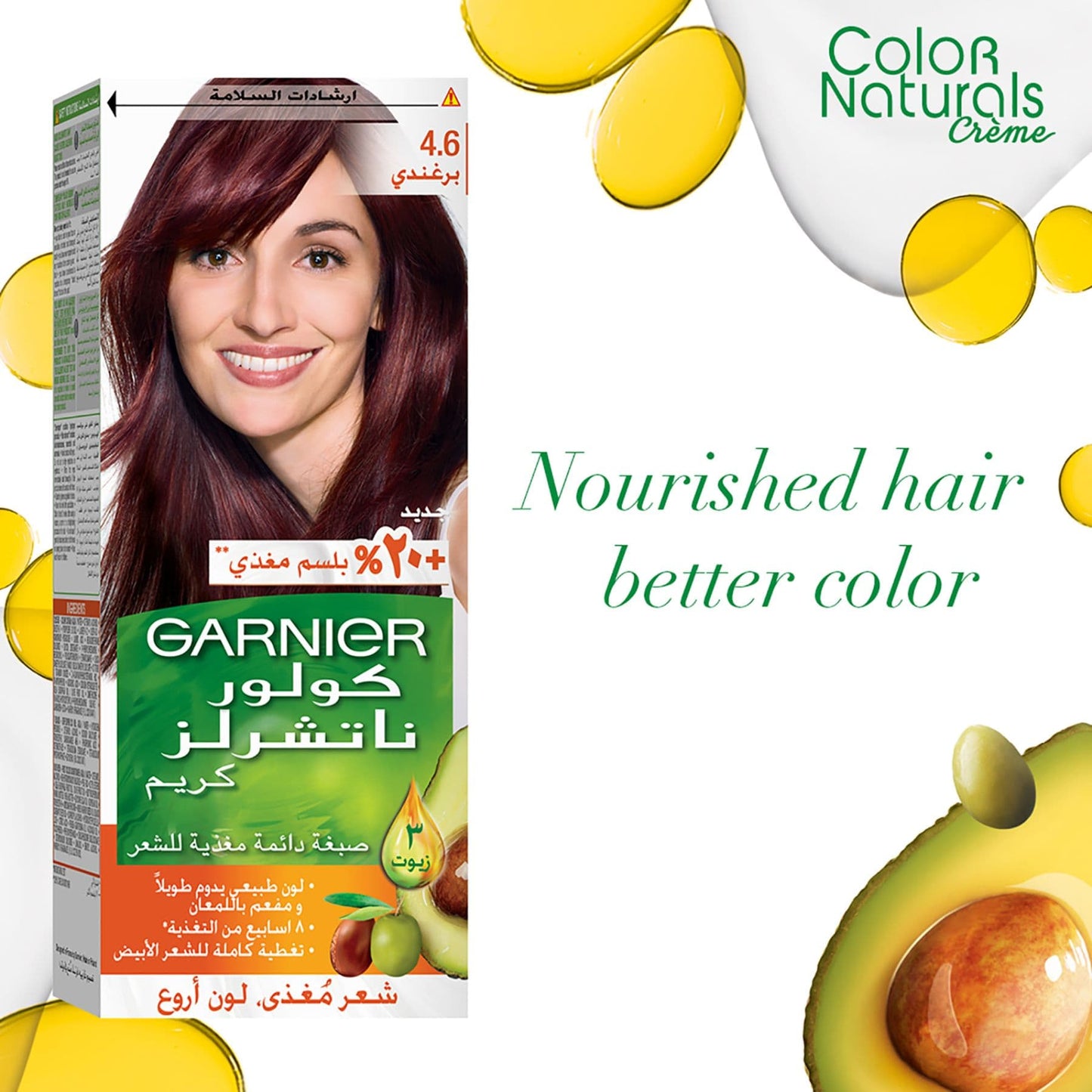Garnier Colour Naturals Hair Colour 4.6 Burgandy