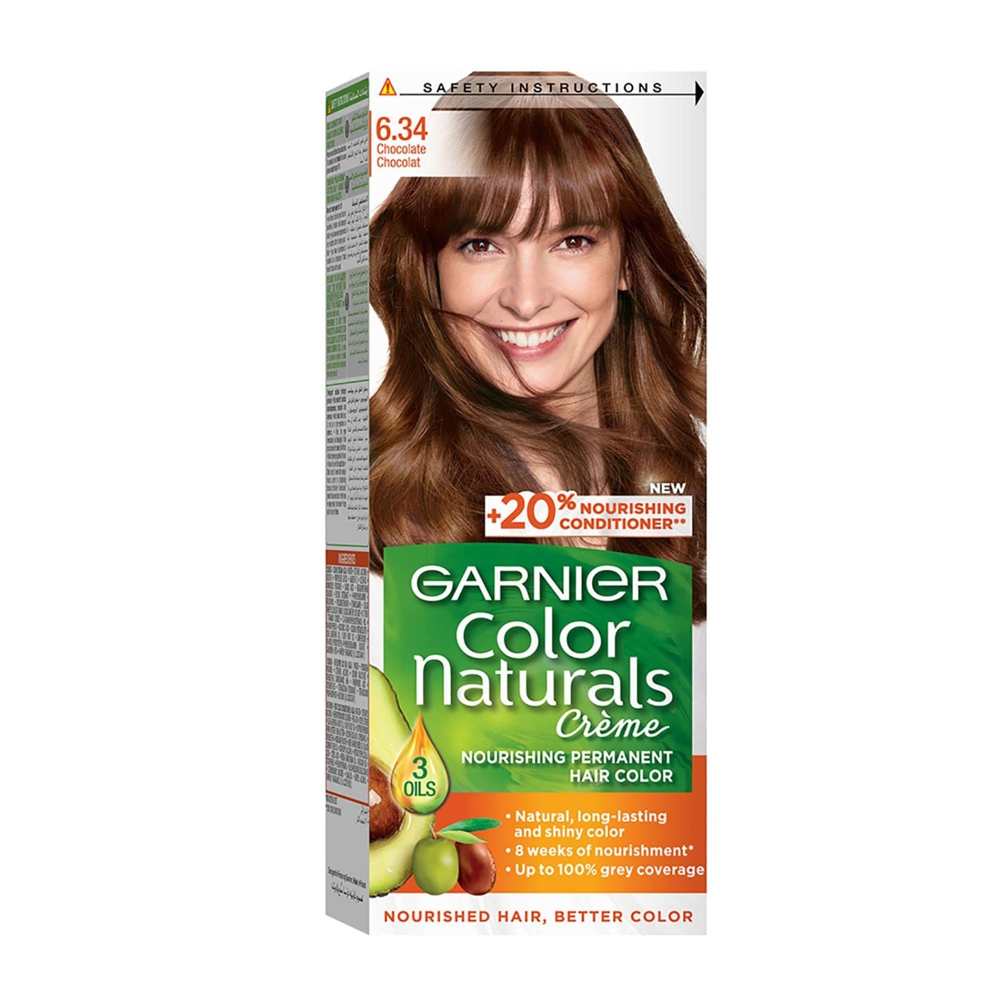 Garnier Colour Naturals Hair Colour 6.34 Brown Chocolate