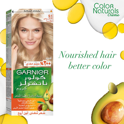 Garnier Colour Naturals Hair Colour 9.1 Ash Blond