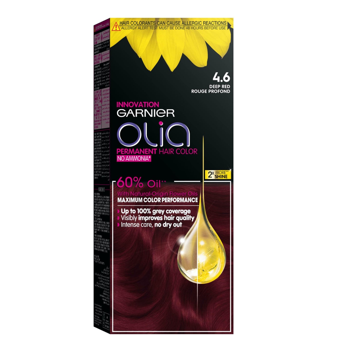 Garnier Olia Ammonia‑free Hair Color 4.6 Dark Red