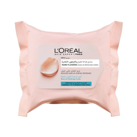 Rare Flowers Makeup Removing Wipes Normal to Combination Skin 25pcs