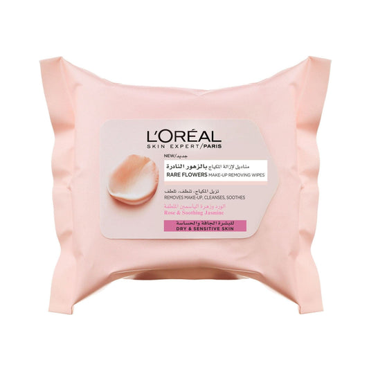 Rare Flowers Makeup Removing Wipes Dry & Sensitive Skin 25ps