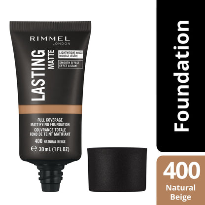 Lasting Matte Finish Foundation 30ml 400 Natural Beige