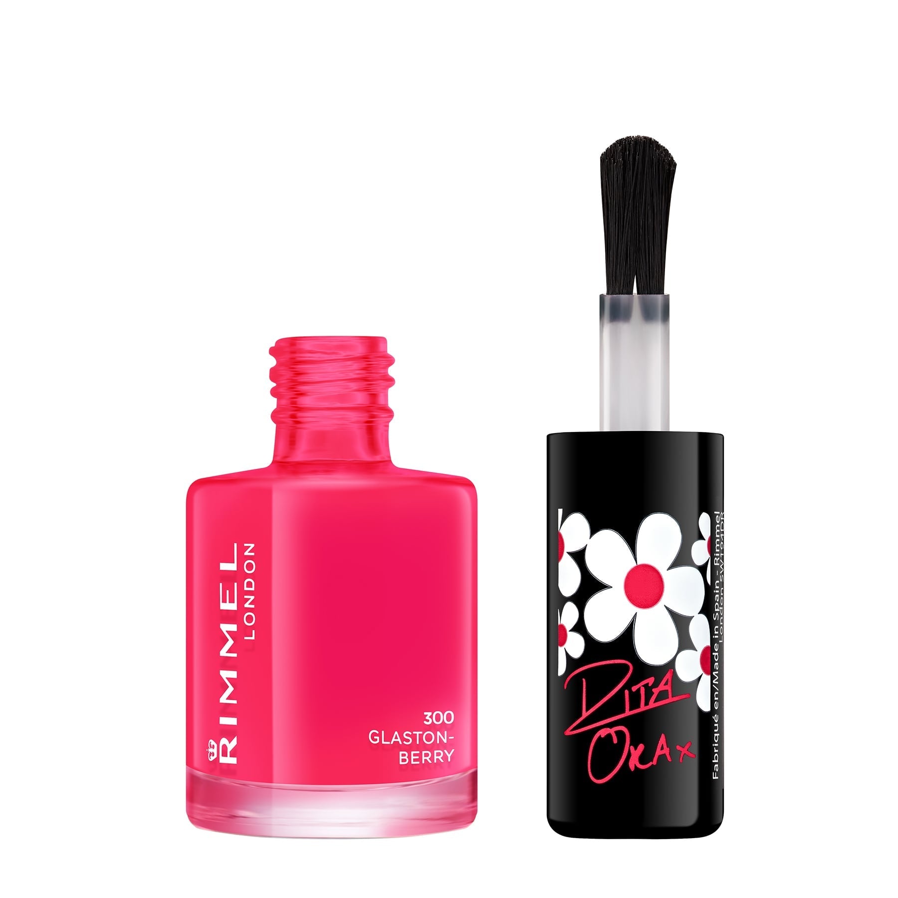 60 Seconds Super Shine Nail Polish by Rita Ora 8ml 300 Glaston Berry|8ml