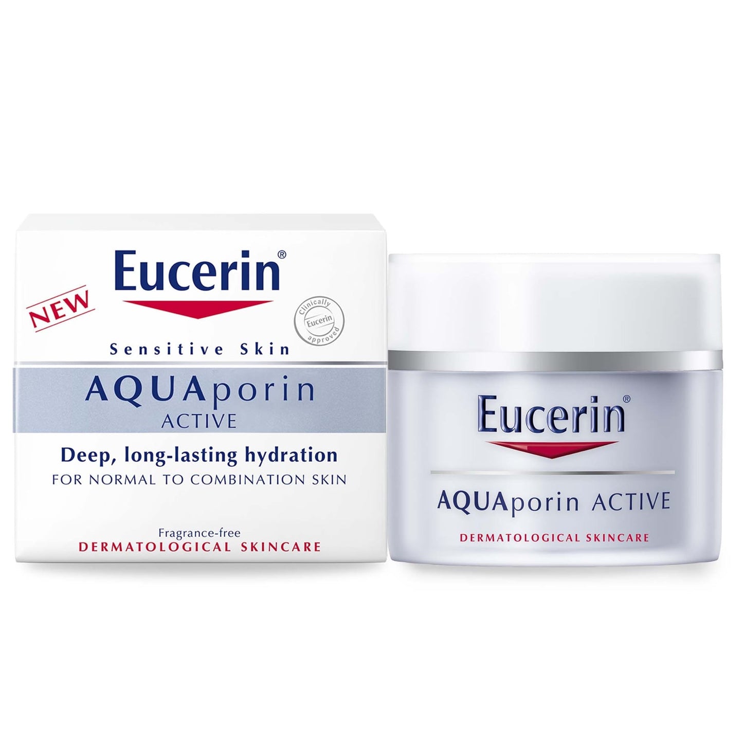 كريم النهار Eucerin Aquaporin Active الخفيف للوجه مع الجلوكو-جليسرول، لا يسد المسام، 50 مل