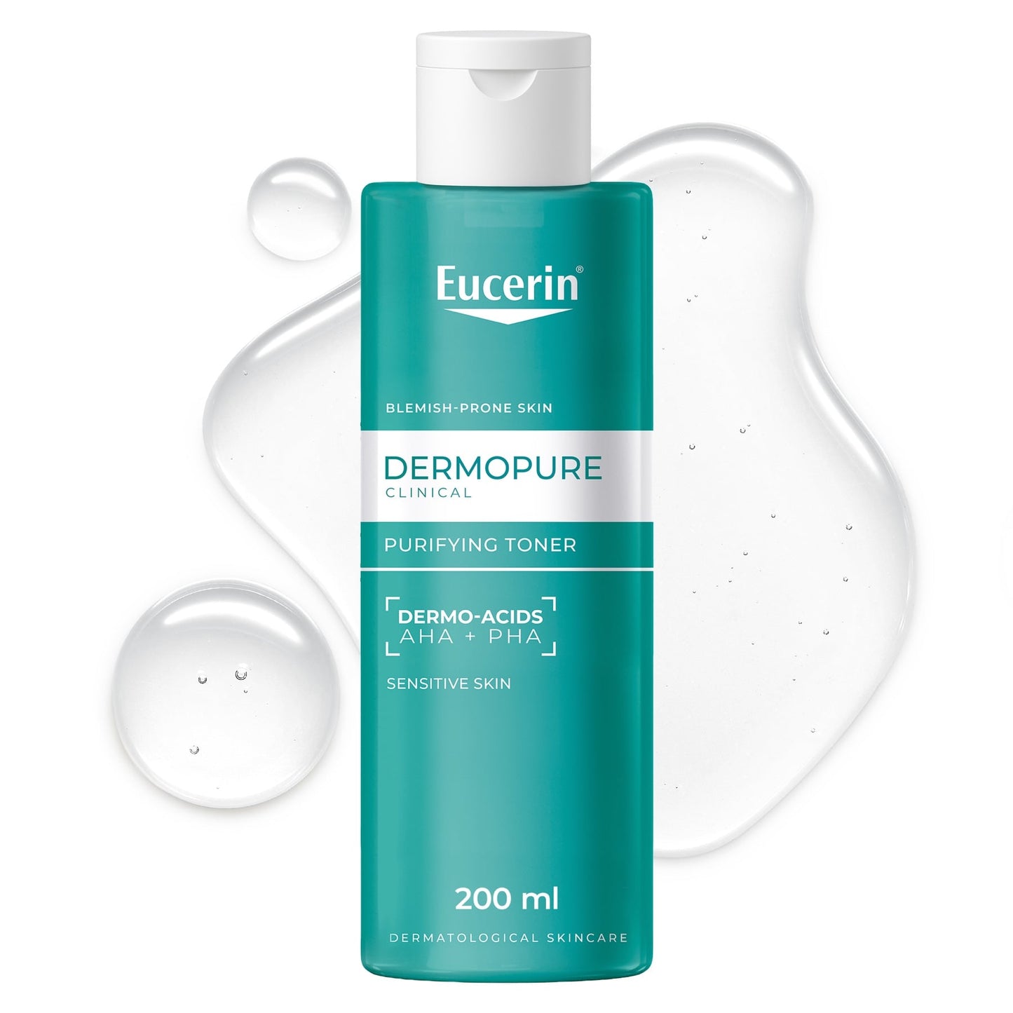 جل التنظيف Eucerin Dermopure Clinical المصحح للعيوب والبشرة المعرضة لحب الشباب، 150 مل
