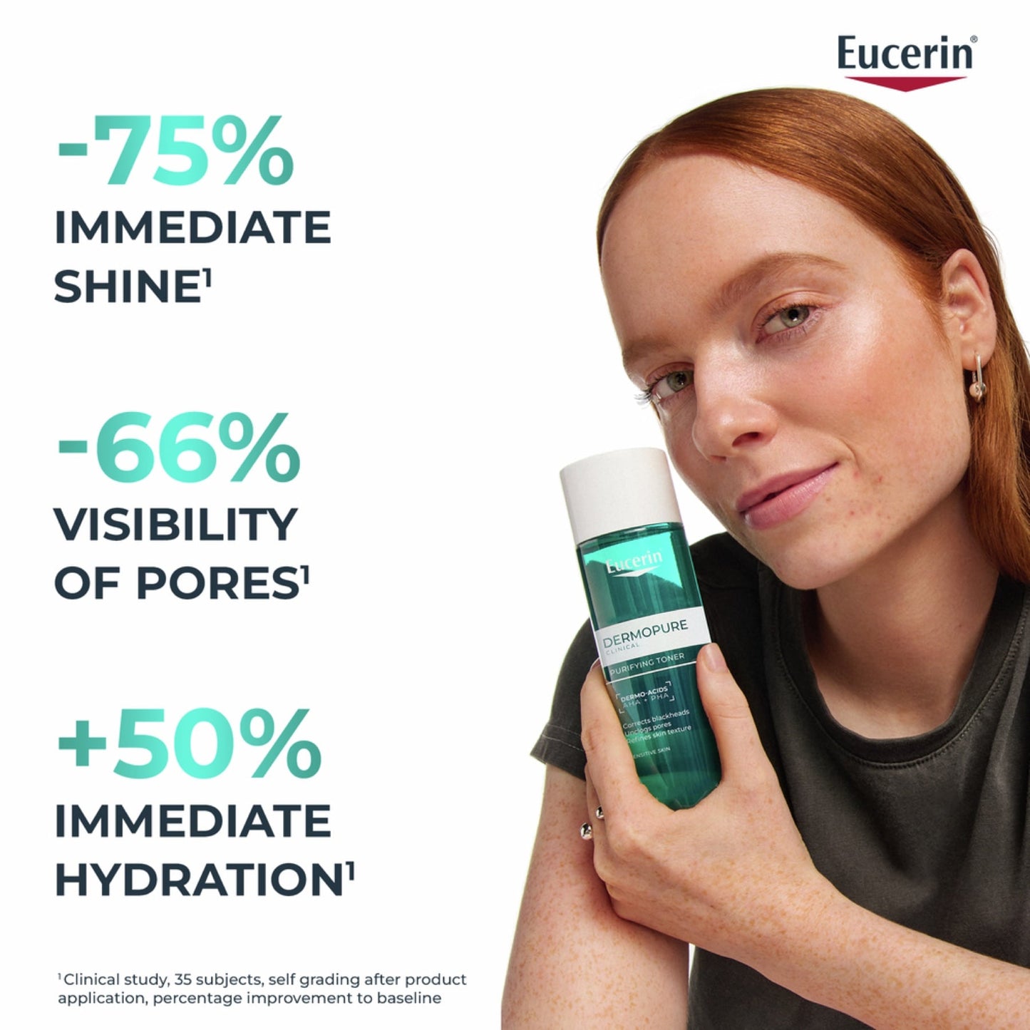 جل التنظيف Eucerin Dermopure Clinical المصحح للعيوب والبشرة المعرضة لحب الشباب، 150 مل