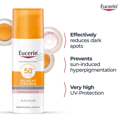 Eucerin Photoaging Control سائل للوجه واقي شمسي مضاد للشيخوخة بمعامل حماية SPF50+، سعة 50 مل