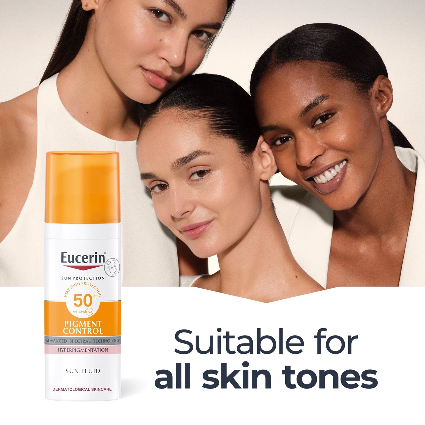 Eucerin Photoaging Control سائل للوجه واقي شمسي مضاد للشيخوخة بمعامل حماية SPF50+، سعة 50 مل