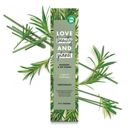 Love Beauty and Planet Radical Freshness Toothpaste Rosemary & Red Ginger 75ml
