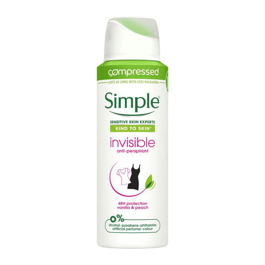 Invisible Anti-Perspirant Deodorant Spray Vanilla & Peach 125ml 125ml