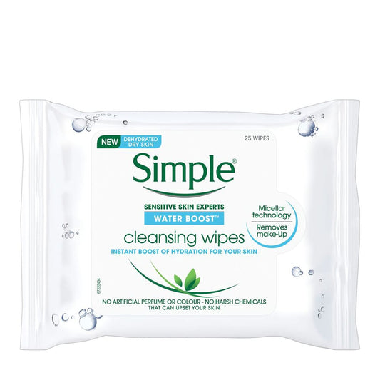 Water Boost Cleansing Facial Makeup Removing Wipes 25pcs 25pcs