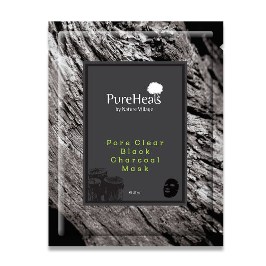 Pore Clear Purifying Sheet Mask Black Charcoal 1pc 25ml 