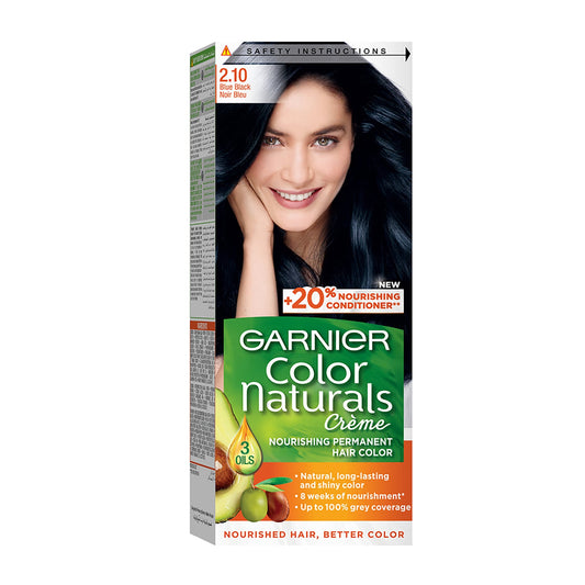 Garnier Color Naturals 2.10 Hair Color, Blue Black, 112gm