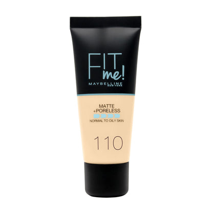 Fit Me Matte + Poreless Foundation Matte Finish 30ml 110 Porcelain|30ml