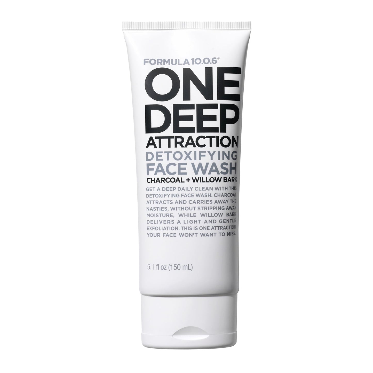 One Deep Attraction Detoxifying Face Wash Charcoal + Willow Bark 150ml Purple|150ml