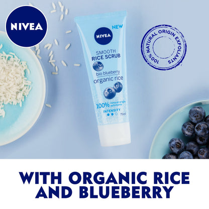 Smoothing Rice Face Scrub Bio Blueberry 75ml