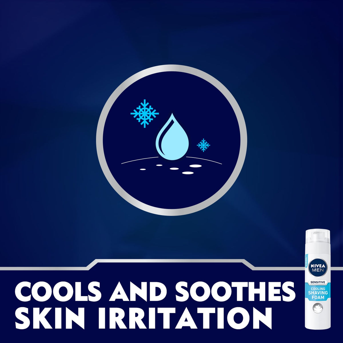 Nivea Men Sensitive Shaving Foam Cooling 200ml
