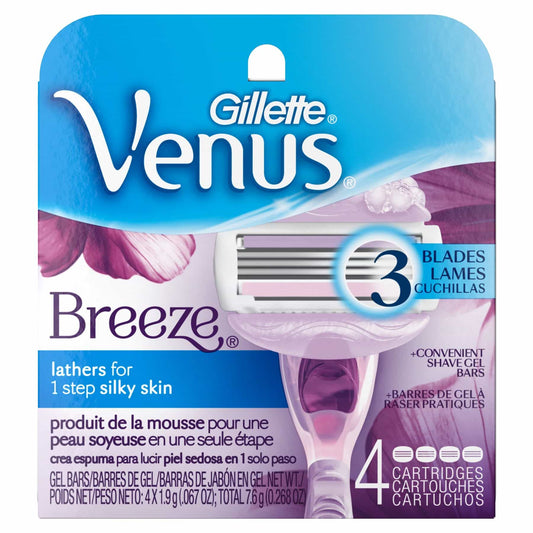 Breeze Women's Razor Blade Refill 4pcs