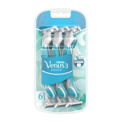 3 Sensitive Disposable Women's Razor 6pcs