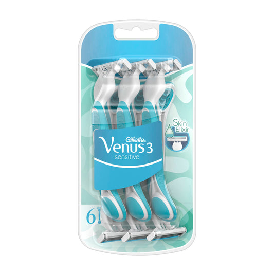 3 Sensitive Disposable Women's Razor 6pcs