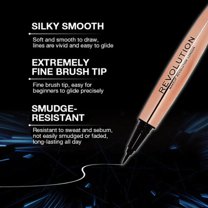 Revolution Renaissance Flick Liquid Eyeliner Black 8g