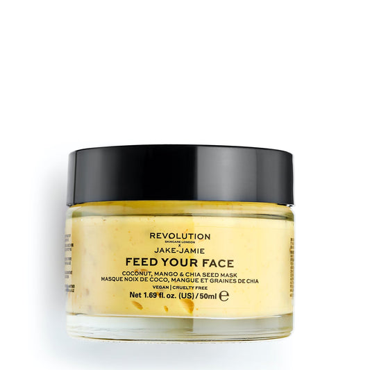 X Jake-Jamie Feed Your Face Brightening Face Mask Coconut, Mango & Chia Seed 50ml Coconut, Mango & Chia Seed|50ml